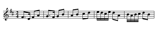 Bruise Hill - staff notation