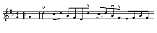 Brumley Brae - staff notation