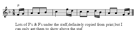 Brunswick. WM.081 - staff notation