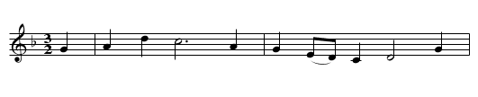 Bruton Town - staff notation