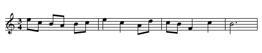 Bruxa, A  - staff notation