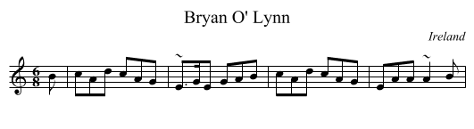 Bryan O' Lynn - staff notation