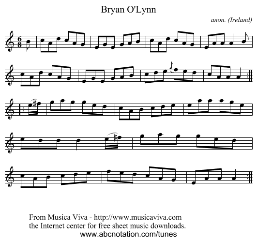 Bryan O'Lynn - staff notation