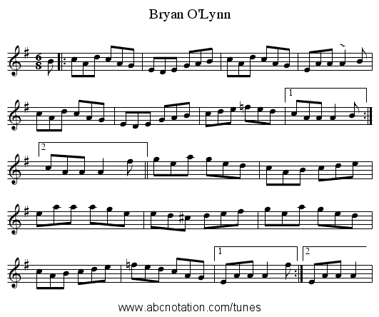 Bryan O'Lynn - staff notation