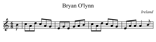 Bryan O'lynn - staff notation