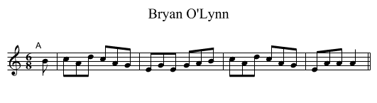 Bryan O'Lynn - staff notation
