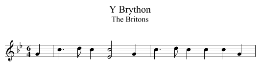 Brython, Y - staff notation