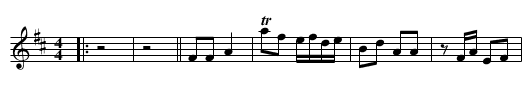 B&ugrave; b&ugrave; gāo - staff notation
