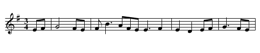 Buachaillín Bán [2], An - staff notation