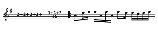 Buchimish - staff notation
