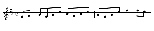 Buck from the Mountain - staff notation