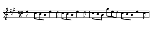 Buck o' The Cabrach, The - staff notation