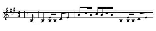 Bucking Dun - staff notation