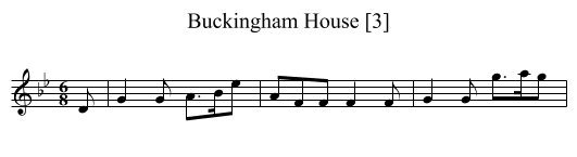 Buckingham House [3] - staff notation