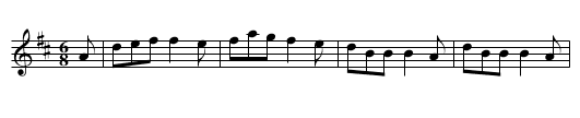 Buckle My Shoe - staff notation