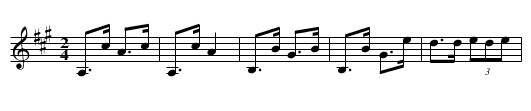 Buckley’s [1], or Green Corn Jig - staff notation