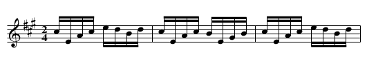 Buckley's Copenhagen Reel - staff notation