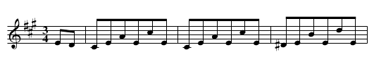 Buckley's Danish Waltz - staff notation