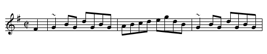 Buckley's Fancy - staff notation