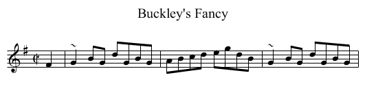 Buckley's Fancy - staff notation