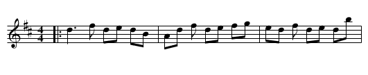 Bucks o' Dromore - staff notation