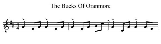 Bucks Of Oranmore, The  - staff notation