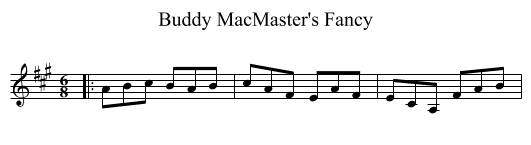 Buddy MacMaster's Fancy - staff notation