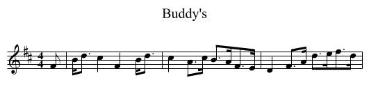 Buddy's - staff notation