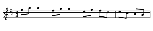 Buds of May, The - staff notation
