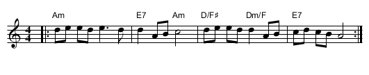 Buenek - staff notation