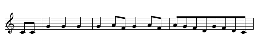 Buffalo Dance - staff notation
