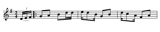 Buffalo Gals - staff notation