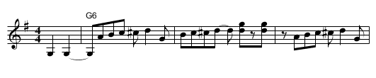 Buffalo Shuffle - staff notation