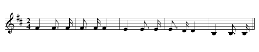 Buffalo Society Song (c) - staff notation