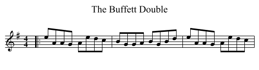 Buffett Double, The  - staff notation