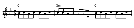 Bugarka - staff notation