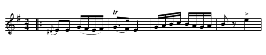 Bugich's  Khosidl #1 - staff notation