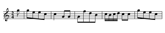 Bugle Horn.  TJD.66, The - staff notation