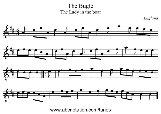 Bugle, The - staff notation