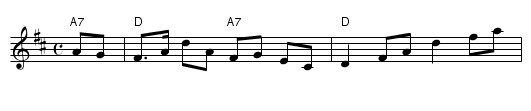 Bukken i B&aring;ten - staff notation