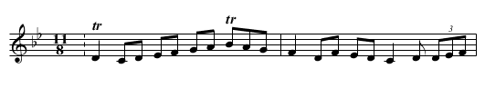 Bukovsko - staff notation