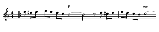 Bulgar 9 - staff notation