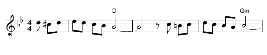 Bulgar 9 - staff notation