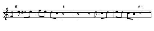 Bulgar 9 - staff notation