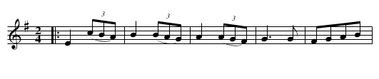 Bulgar Dva Kolena (Two Strains) - staff notation
