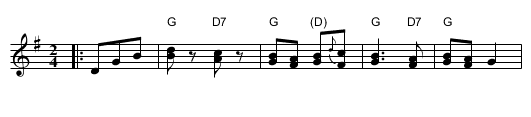 Bulgar, Frailach 1#17 - staff notation