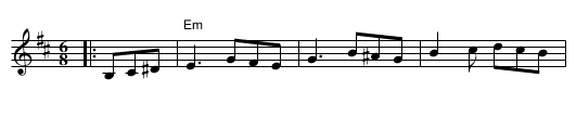 Bulgar (Frailach) 9#17 - staff notation