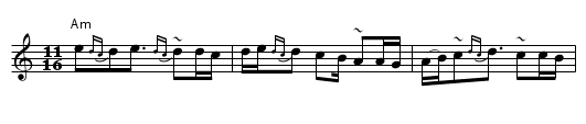 Bulgarian (?) 1 - staff notation