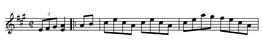 Bull at the Wagon - staff notation