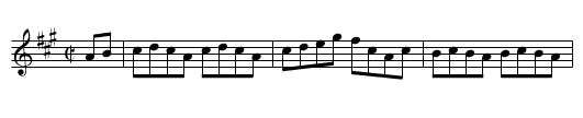 Bull at the Wagon - staff notation